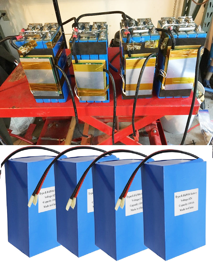 12V 400AH LiFePO4 Battery Pack with Inbuit BMS