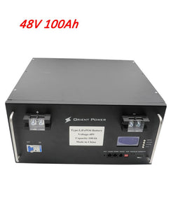 48V 100AH LIFEPO4 LITHIUM-IRON-BATTERY PACK WITH BMS AND LCD DISPLAY